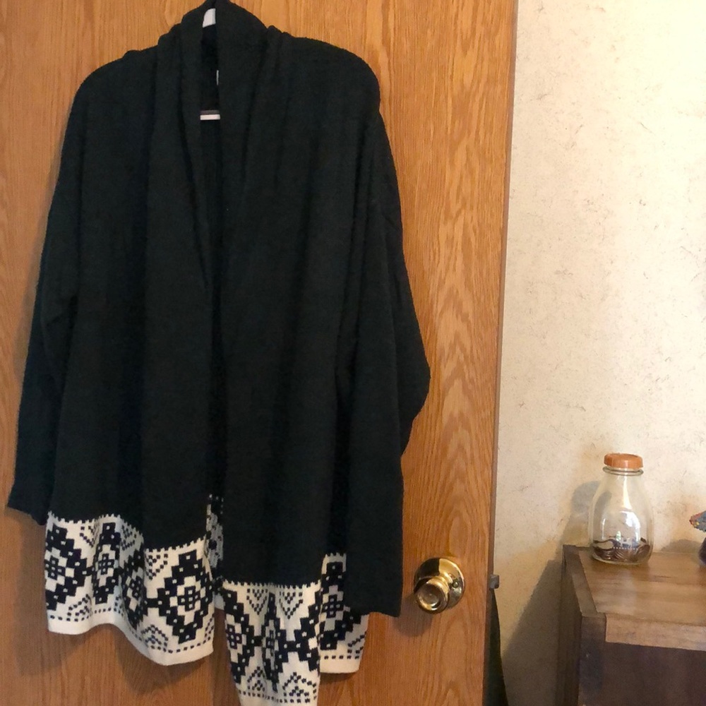 old navy dark green cardigan